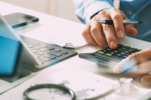 Desk calculator for life insurance needs in Orange County